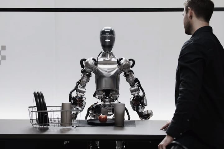 Thanks to a collaboration between Figure and OpenAI, the Figure 01 humanoid robot can now converse with people in real-time, and act on requests to do stuff