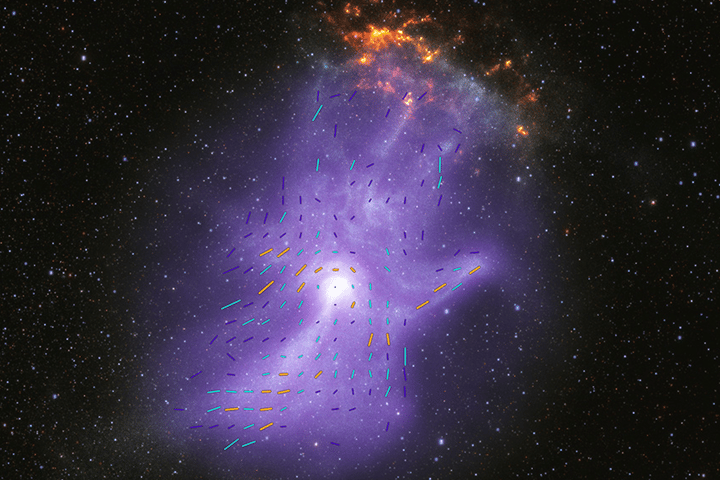 The flow of energetic particles around the 'hand' has been revealed in the new paper