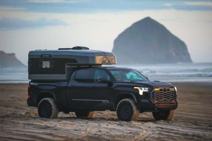 Designed for midsize trucks with 6-foot beds and full-size trucks with 6.5-foot beds, the Overlander makes a basic pickup an all-terrain adventure camper
