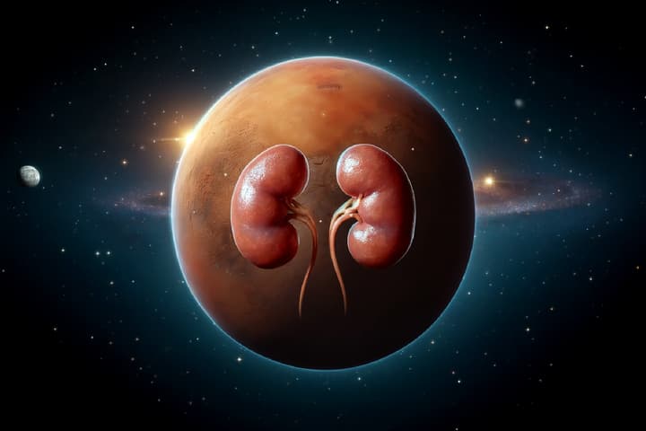 Long-haul space flights can permanently damage the kidneys