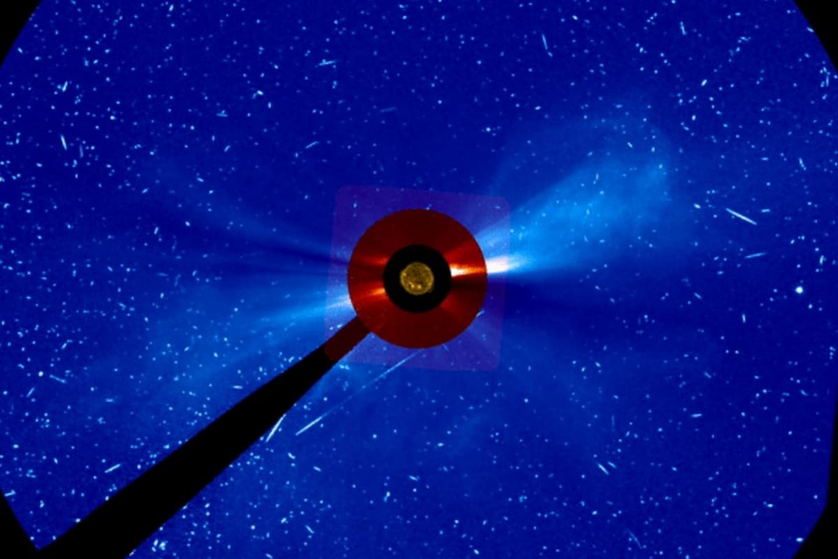 The solar eruption as seen by SOHO