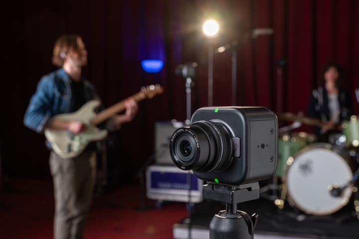 The Mevo Core is compatible with any Micro Four Thirds lens, can record at 4K/30p and stream at 1080p
