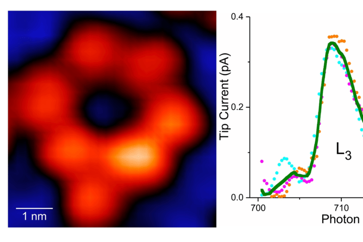 Ring shaped supramolecule with only one Fe atom is present and X-ray signature of just one Fe atom