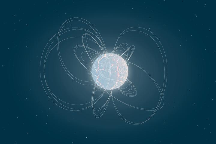 An artist's rendition of a magnetar,
