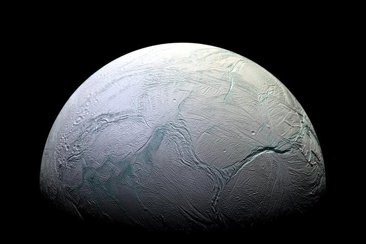 Enceladus as imaged by the Cassini spacecraft