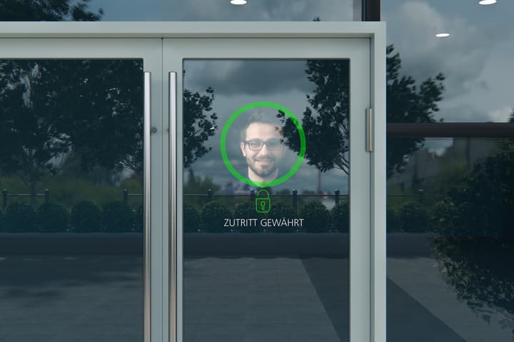 Among the suggested applications for the Zeiss Multifunctional Smart Glass technology is a "holocam" that can be positioned in the middle of a glass panel to "allow participants in videoconferences to make eye contact"