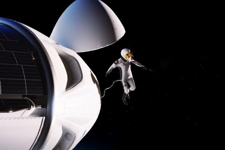 The first private spacewalk will require a new EVA space suit to be designed by SpaceX