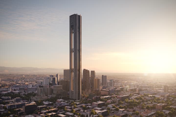SOM and Energy Vault Holdings envision the energy storage skyscrapers reaching a height of up to 1,000 m (3,280 ft), which would make them the tallest buildings in the world