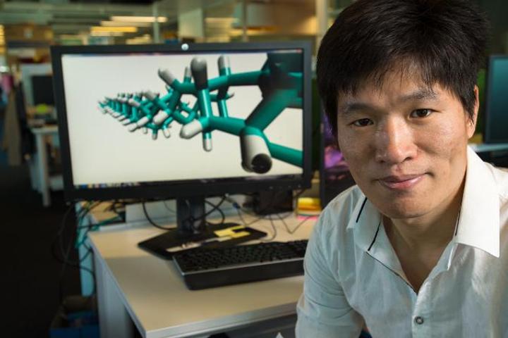 Dr Haifei Zhan led a research team in modeling the energy density of diamond nanothread bundles