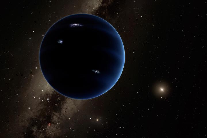 An artist's rendering of the hypothetical Planet Nine