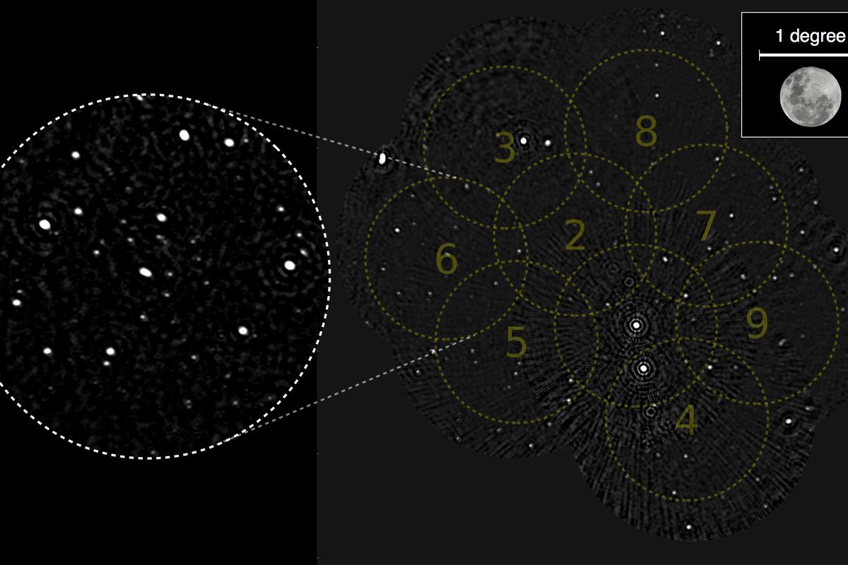 A 12-hour observation of an ASKAP test field (Image: Ian Heywood and the ACES team/CSIRO)