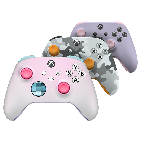 Toute une gamme de manettes Xbox Design Lab