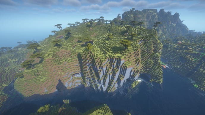 Savanna Plateau River Minecraft Seed