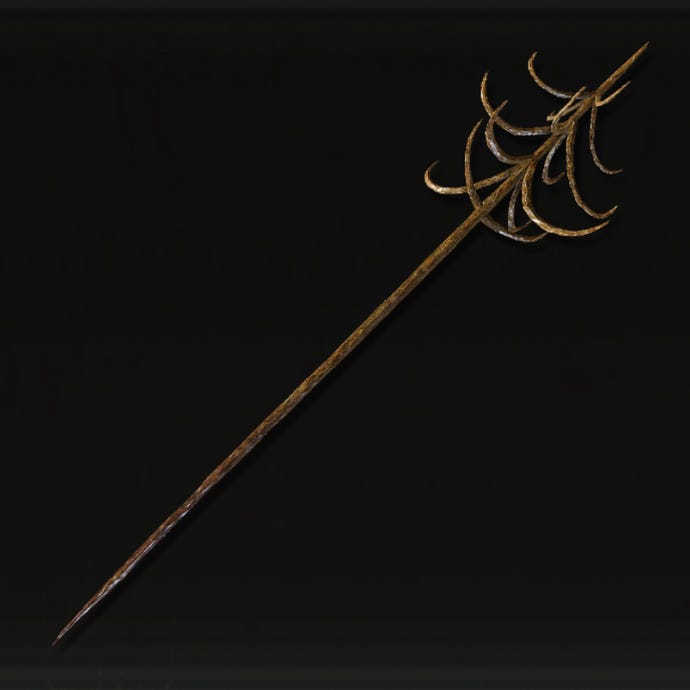 Icon of the Barbed Staff-Spear in Elden Ring: Shadow Of The Erdtree.