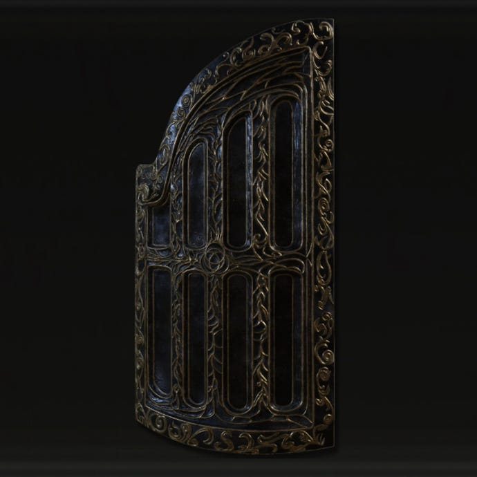 Icon of the Black Steel Greatshield in Elden Ring: Shadow Of The Erdtree.