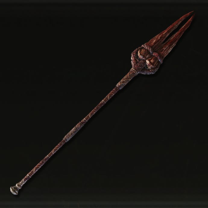 Icon of the Bloodfiend's Sacred Spear in Elden Ring: Shadow Of The Erdtree.