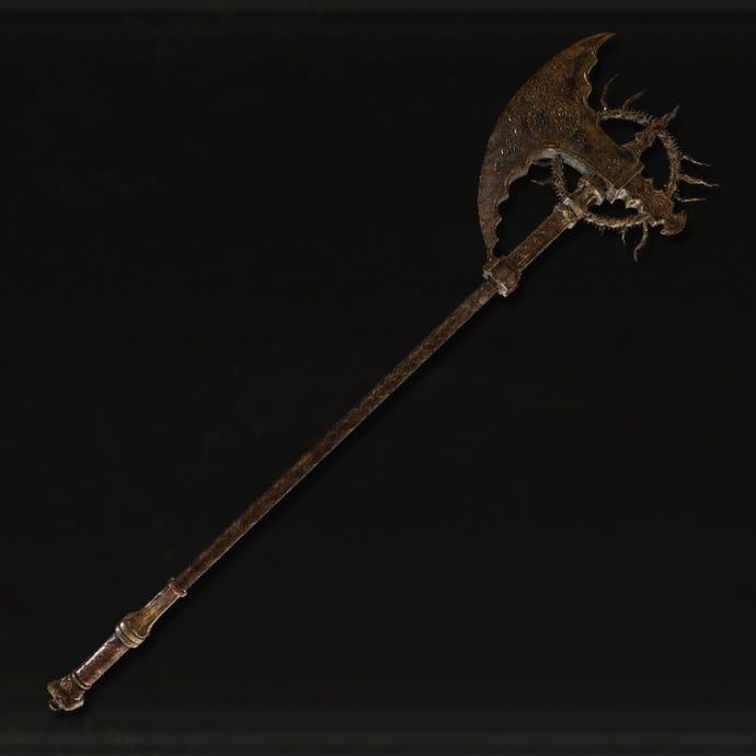 Icon of the Death Knight's Longhaft Axe in Elden Ring: Shadow Of The Erdtree.