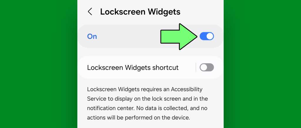 Android lock screen widgets - accessibility