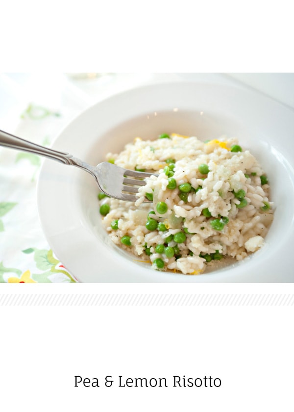 pea and lemon risotto