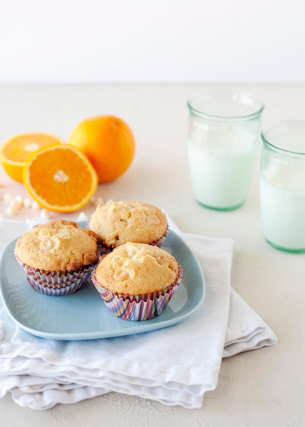 orange and white chocolate muffins recipe