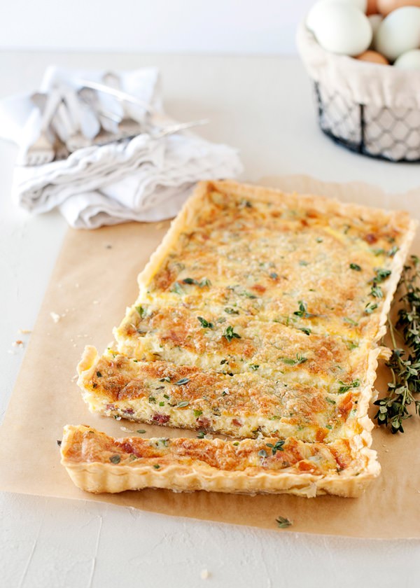 pancetta and chive quiche recipe