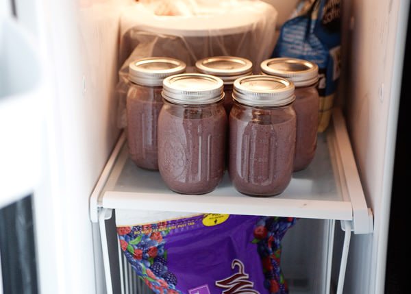 make ahead smoothies in mason jars