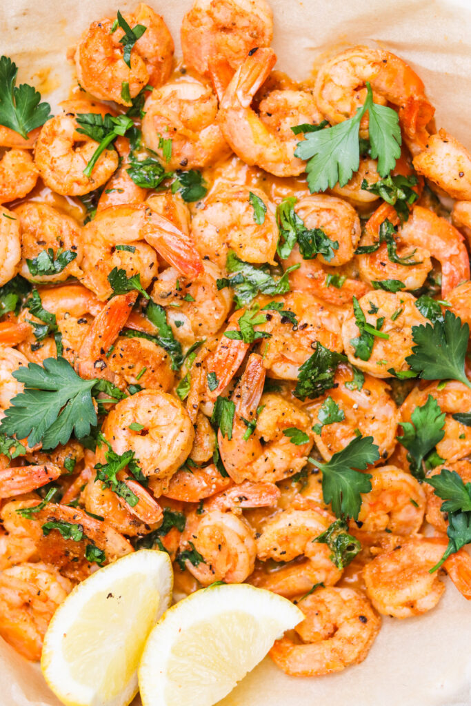 Sauteed shrimp