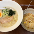 那覇市の『ラーメン屋あさひ』でトロうまラーメン塩とチャーハン小を食べてきた