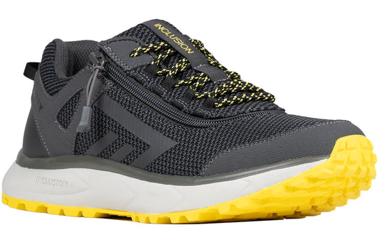 Men's Charcoal/Yellow BILLY Inclusion Trail Sneakers