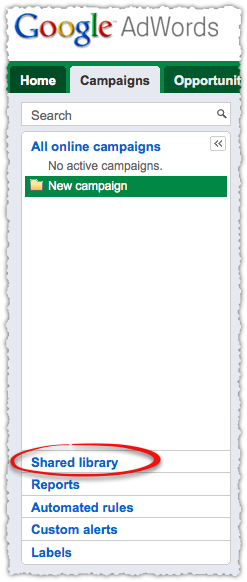 Google AdWords Shared Library