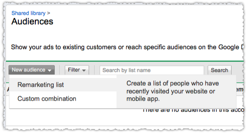 Select Remarketing List