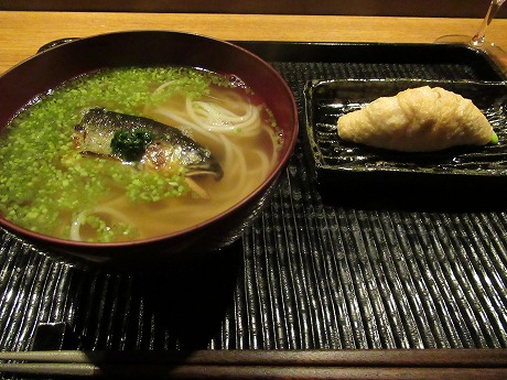 てのしま　鮎にゅうめん　いなり寿司