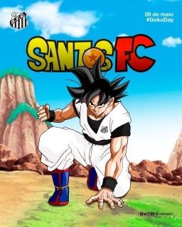 santos goku dragon ball