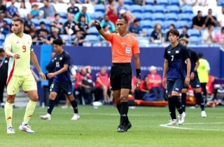 This important goal by Mao Hosoya against Spain was therefore disallowed (VAR) due to offside