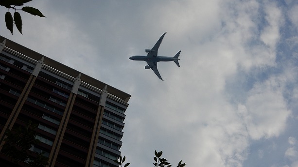 大崎界隈　飛行機