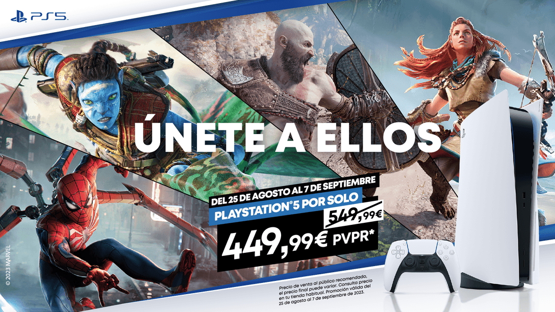 Consigue tu PS5 por 100 € menos hasta el 7 de septiembre