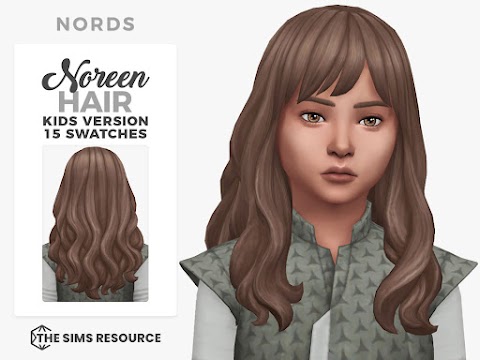 Noreen: A Sims 4 CC Hair for Kids