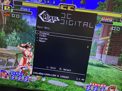 Screenshot of King of Fighters '99 working via VGA