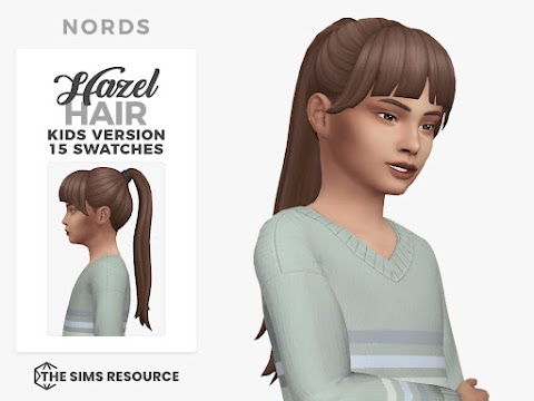 Hazel: A Sims 4 CC Hair for Kids