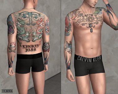 Chester Bennington's Full Body Tattoos