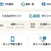 ぐるなびでGoToイートのポイントが付与されてたよ！