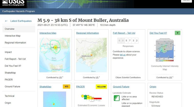 【直下型】22日オーストラリア・メルボルンで「M5.9」の大地震が発生し、住民たちはパニックに！