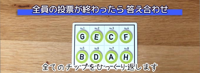 はぁって言うゲーム：全員の投票が終わったら答え合わせ