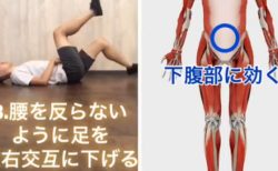 【ダイエット】人気トレーナーさんによる「ぽっこりお腹・ウエスト」集中エクササイズが話題「寝転がったまま足を上げ下げ」だけ！