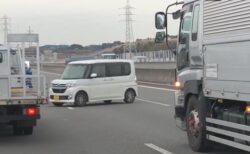 【動画】高速道路を逆走する高齢者と、壁になり他車を守るトラックの連携が話題