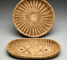 Pine Needle Raffia Trays