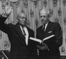 Swearing in of A. T. Walden