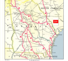 Dixie Highway Map, 1922