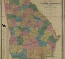 Map of Georgia, 1851