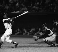 Hank Aaron At Bat